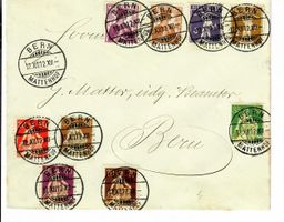 Brief, Super Frankatur 12.XII.12. XII