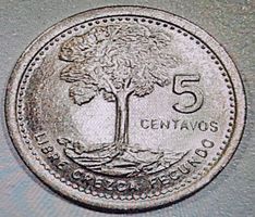 Guatemala 4 seltene Münzen