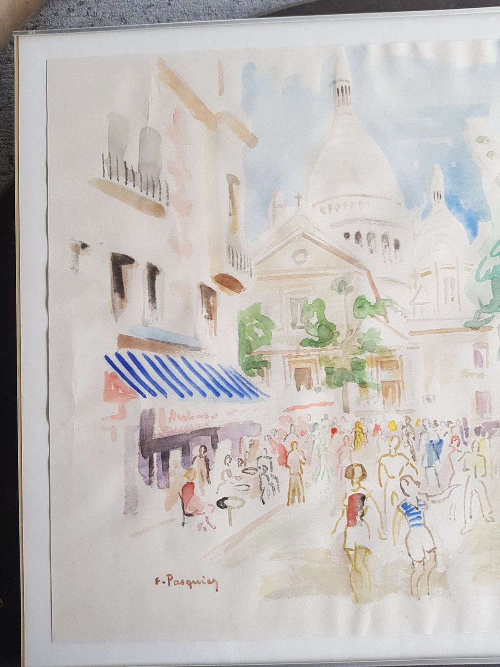Dipinti: Gemälde Bild Aquarell Francis Pasquier 1901-1969 – Usato da Walterswil BE venduto da Lonitti 1