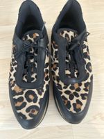 MARCCAIN Damen Sneaker Leo-Look Leder Grösse 38 guter Zustan