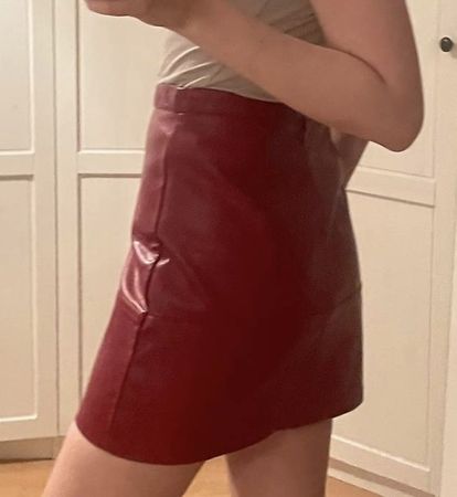 Red Mini Skirt, New Look EU 36