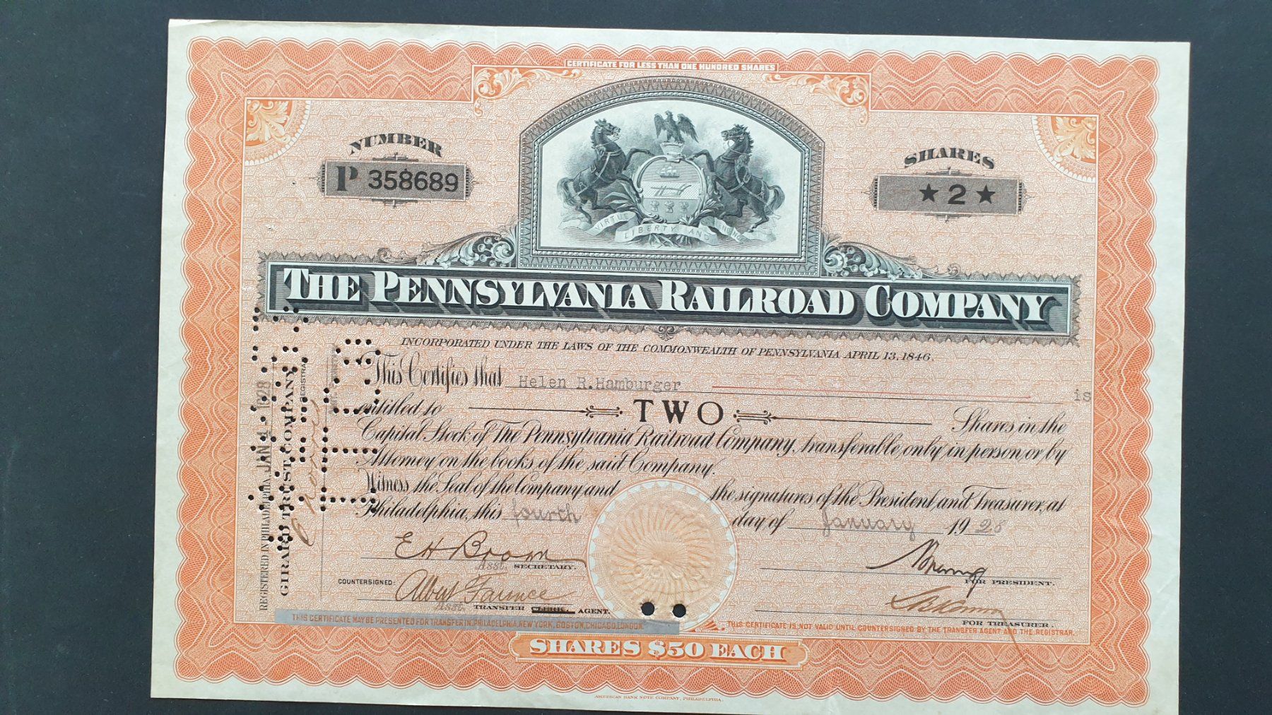 Documenti: Wertpapiere USA. Eisenbahn. – Usato da Goldach venduto da armando_r 1