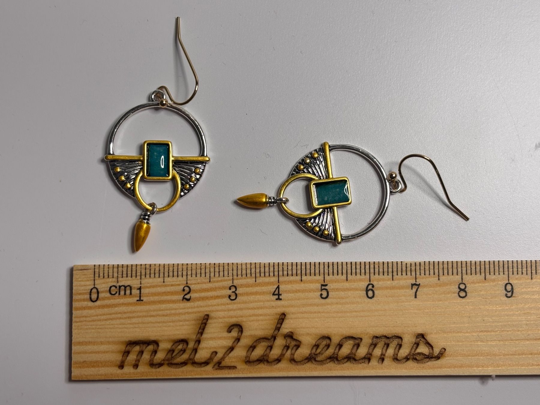 Orecchini pendenti & Orecchini a lobo: Boucles d'oreilles turquoise & or - Été chic ! – Nuovo (secondo la descrizione) da Lausanne venduto da mel2dreams 3