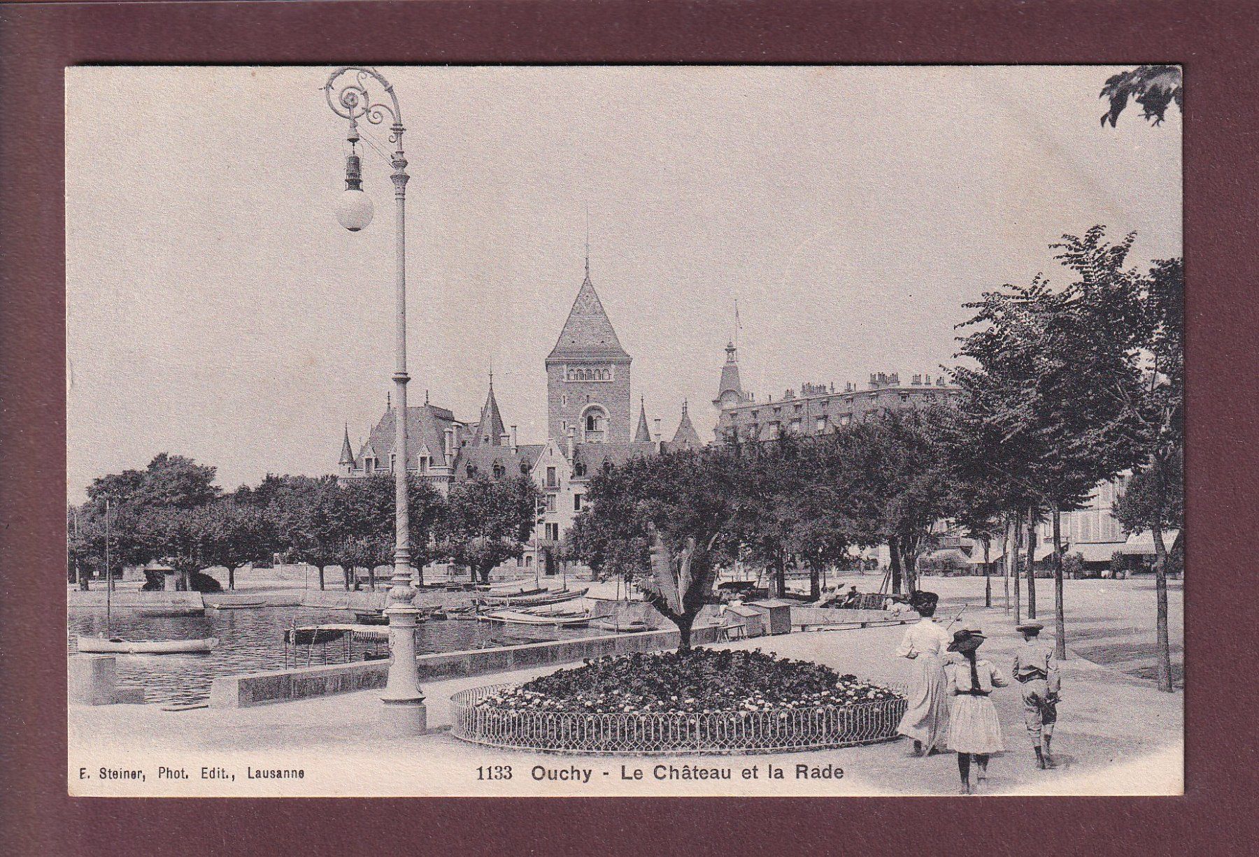 Cartoline postali: LAUSANNE - Ouchy - Château – Usato da Pully venduto da nicecards