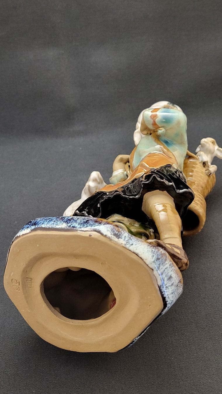 Figurines: Shiwan-Keramikfigur "Frau mit Ziegen" – D'occasion à Basel par spinne02 7