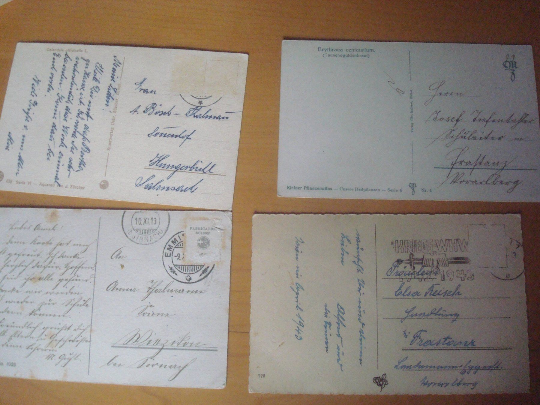 Cartoline postali: No 11 AB 1913 schöne alte Postkarten – Usato da Gordola venduto da Polentaefung 3