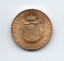 (1960) 25 Franken Gold FL 1961 top stgl