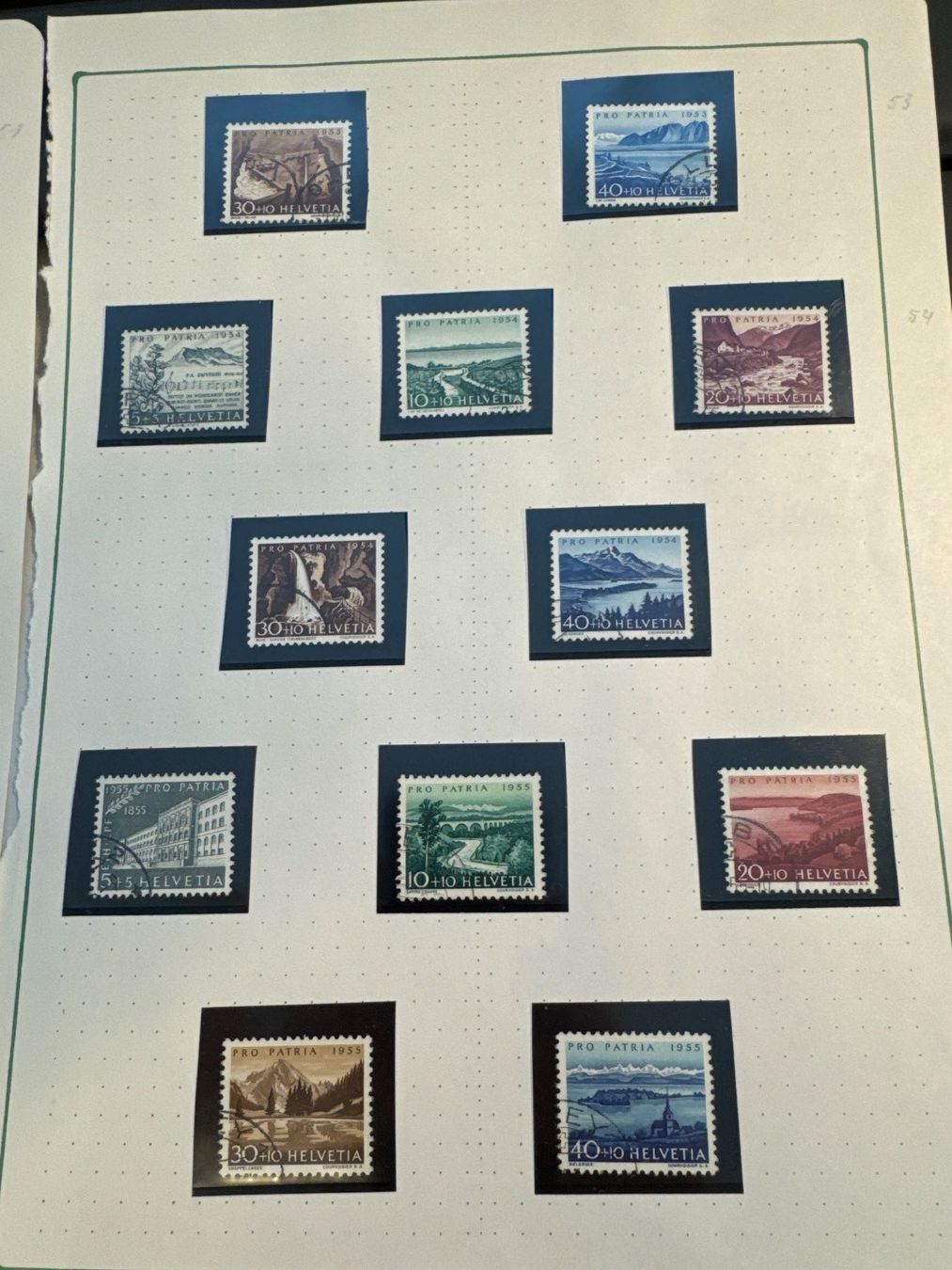 Alle Briefmarken: Pro Patria Lot, gestempelt – Gebraucht aus Küssnacht am Rigi von POSTOMASTER 2