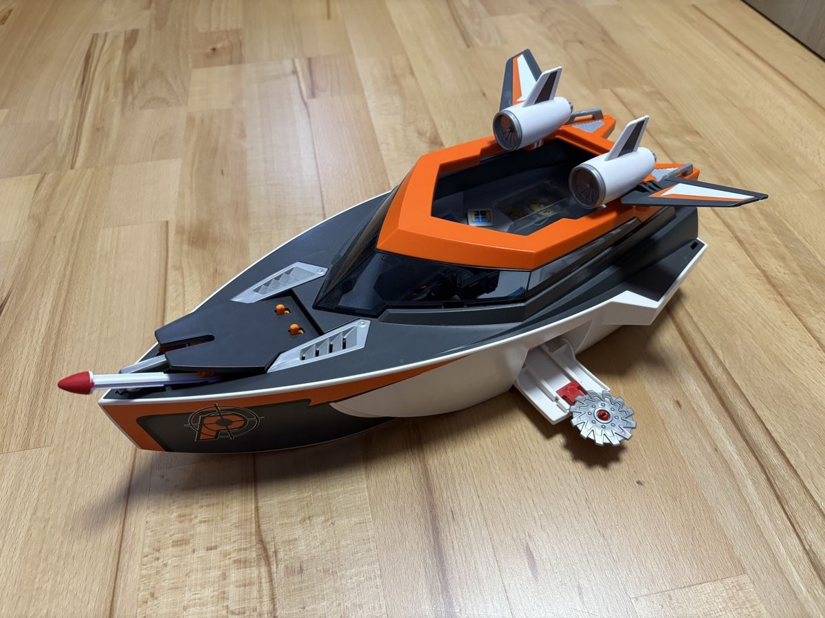 Playmobil Giocattoli: Playmobil Top Agents Boot mit Schlauchboot, Top! – Usato da Schwerzenbach venduto da Jmrb 1