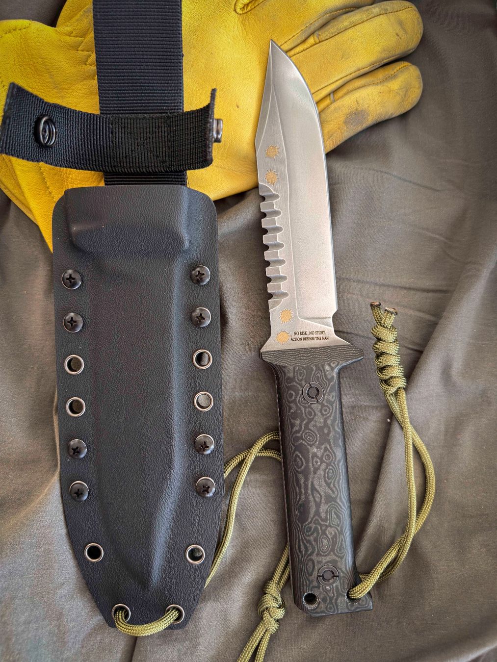 Neuwertiges Custom Survival Messer, Top Zustand! - Unikat (Neu (gemäss ...
