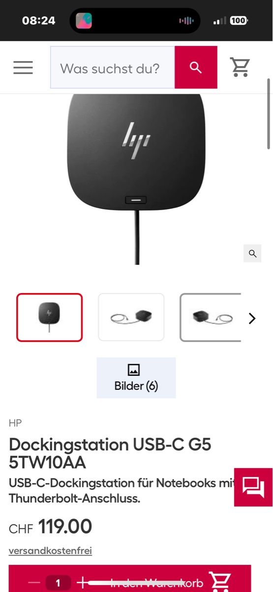 Dockingstation: Dockingstation USB-C G5- Top Zustand – Gebraucht aus Wettingen von suk_p9mv 4