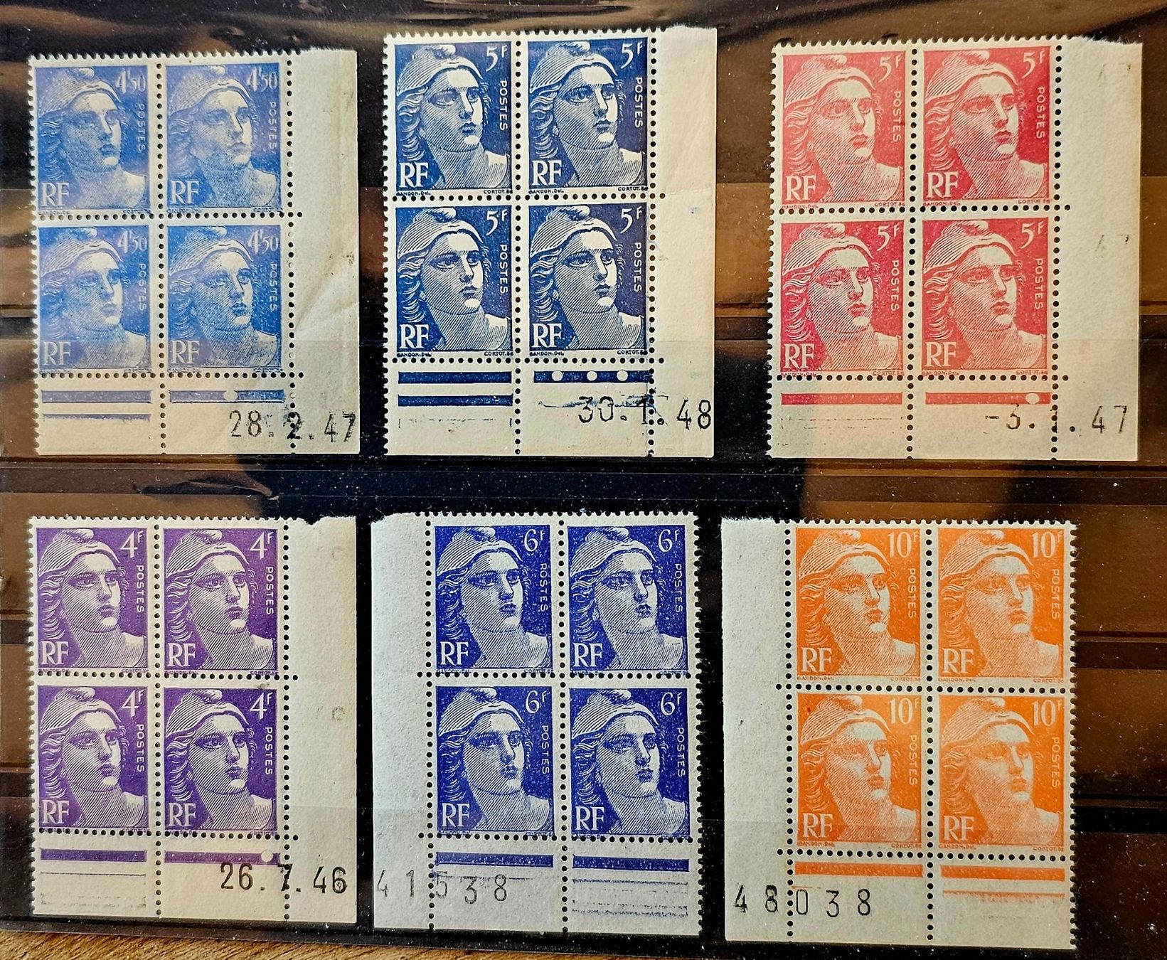 Tutti i francobolli: FRANCE coins datés  neufs ** – Nuovo (secondo la descrizione) da Les Valettes venduto da Nuba1