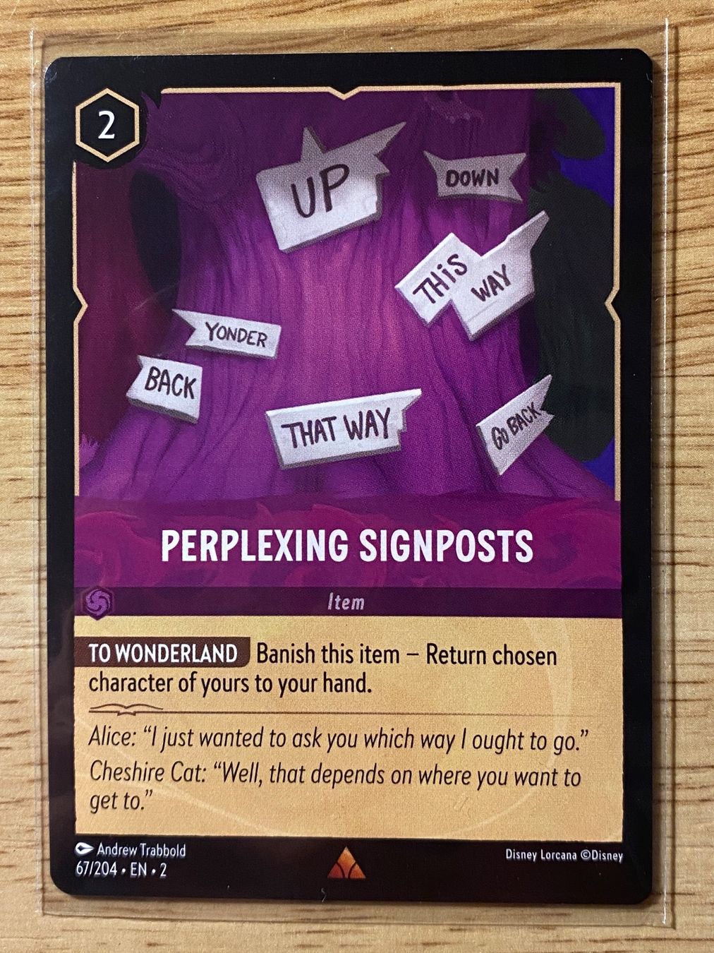 Disney Sammelbilder & Trading cards: Perplexing Signposts EN 67 Disney Lorcana 2 – Neu (gemäss Beschreibung) aus Rafz von SaintCruz