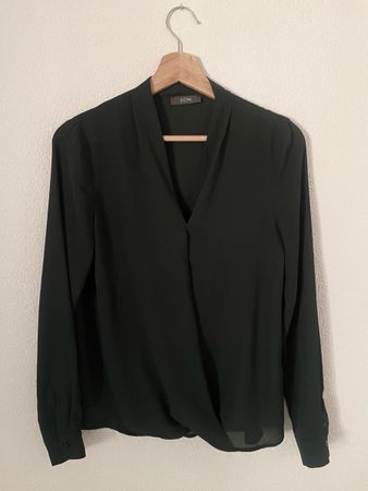 Kiomi Wickelbluse dunkelgrün, Gr. 36