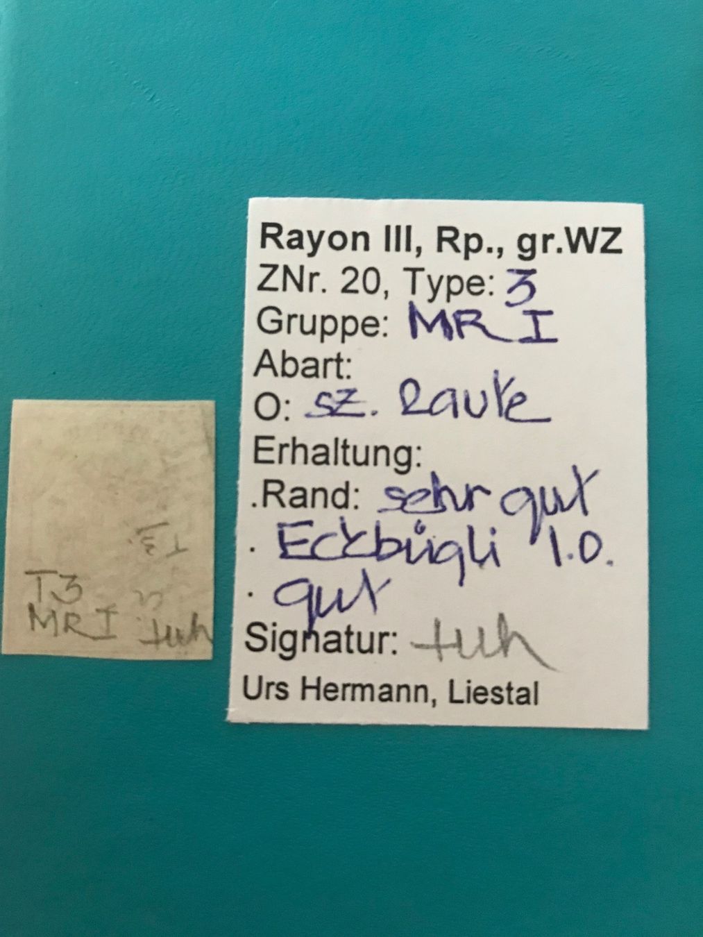 Tous les timbres: Rayon III, grosse Wertziffer mit Kleinattest – D'occasion à stäfa par brandy66 1