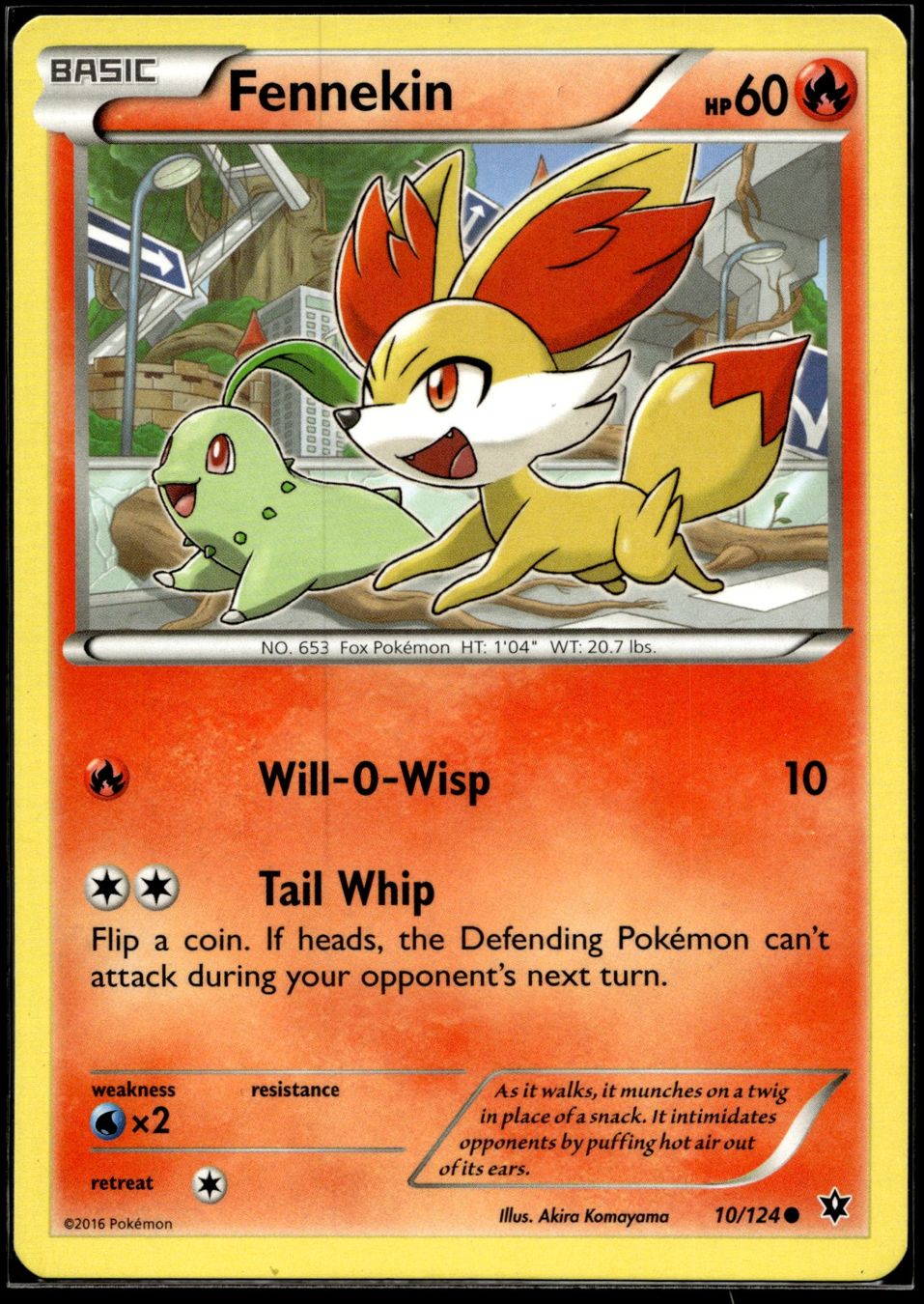 Pokémon Carte collezionabili: Fennekin (FCO EN 10/124) – Usato da Affoltern am Albis venduto da Chiesa_5