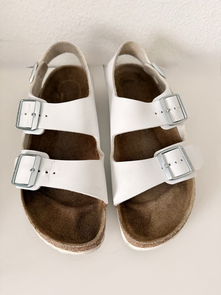 Birkenstock Scarpe da donna: White Birkenstock Sandals, Size 39 – Usato da Zollikerberg venduto da MK-13 4