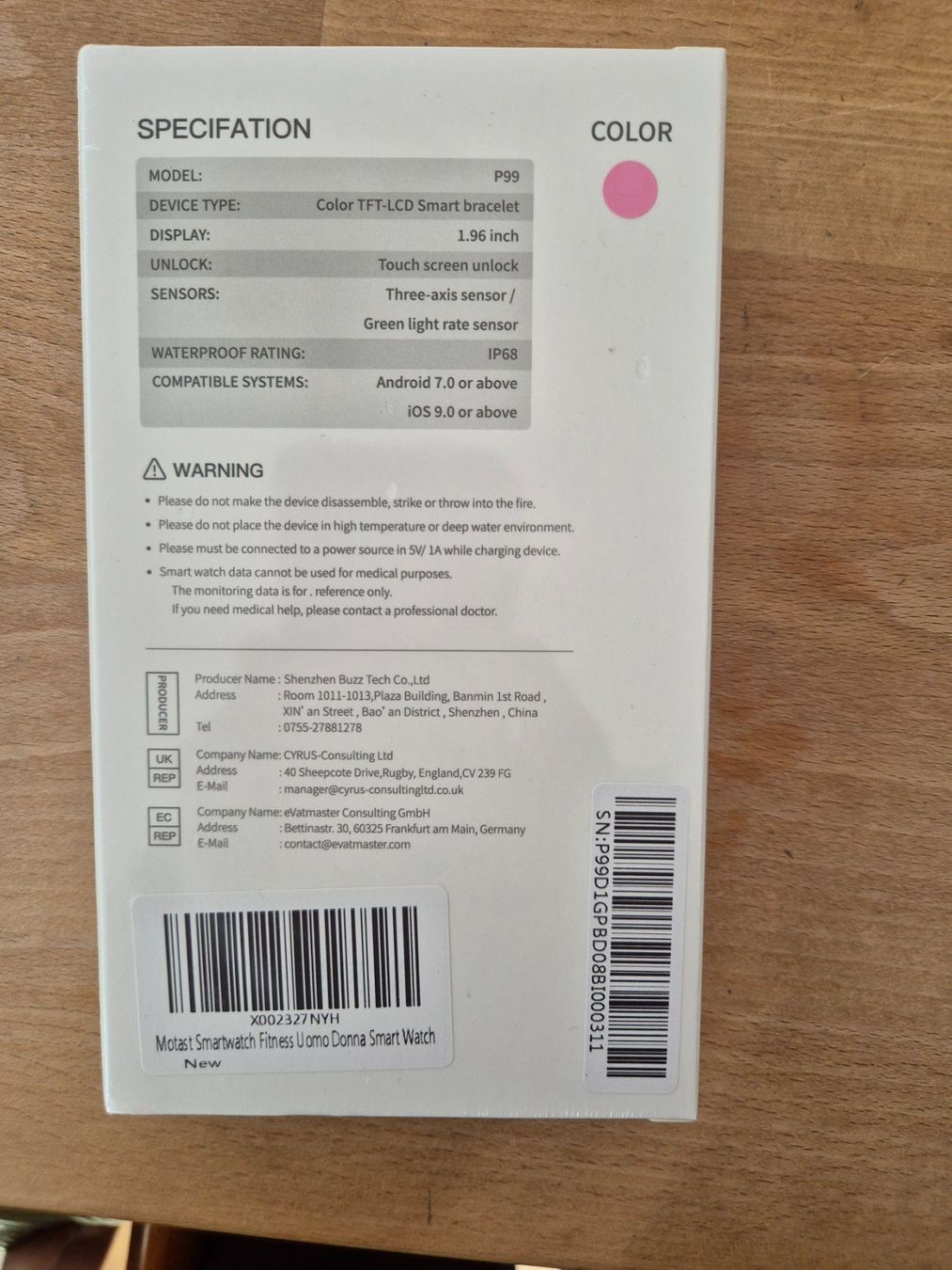 Smartwatch: Motast Fitness Tracker Smartwatch – Neu und originalverpackt aus Obernau von dar_h59j 1
