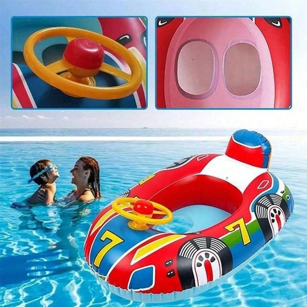 Salvagente: Babyschwimmring Auto Design Rosa aufblasbar mit Griffen – Nuovo e nell'imballaggio originale da St. Margrethen SG venduto da pro_7r6q 1