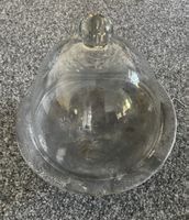 Käseglocke Glas Metall antik 33cm Durchmesser Zustand gebrau