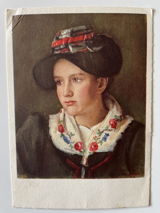 alte-ansichtskarte-walliser-trachtenm-dchen-verm-1940-gebraucht-in