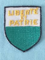 Vintage Badge Kantons - Wappen Waadt ST. GALLER STICKEREI