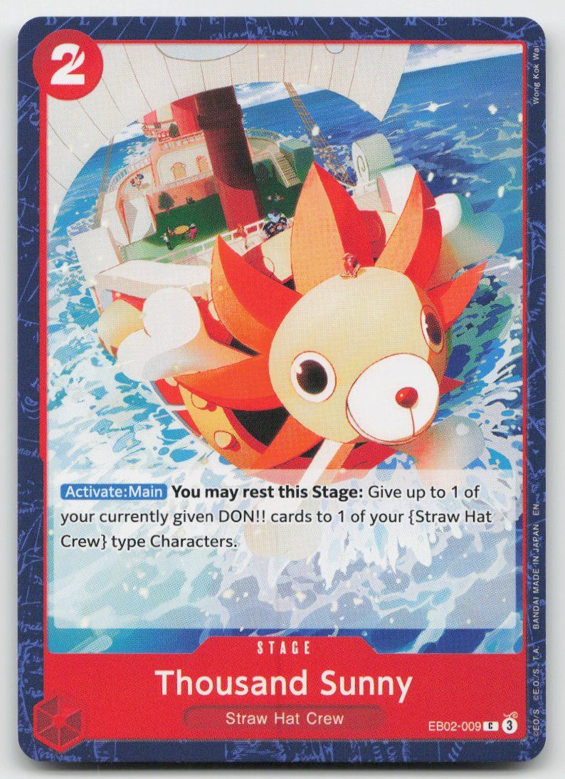 Bandai Carte collezionabili: One Piece Thousand Sunny EB02-009 C – Usato da Lugano venduto da VlaseCard
