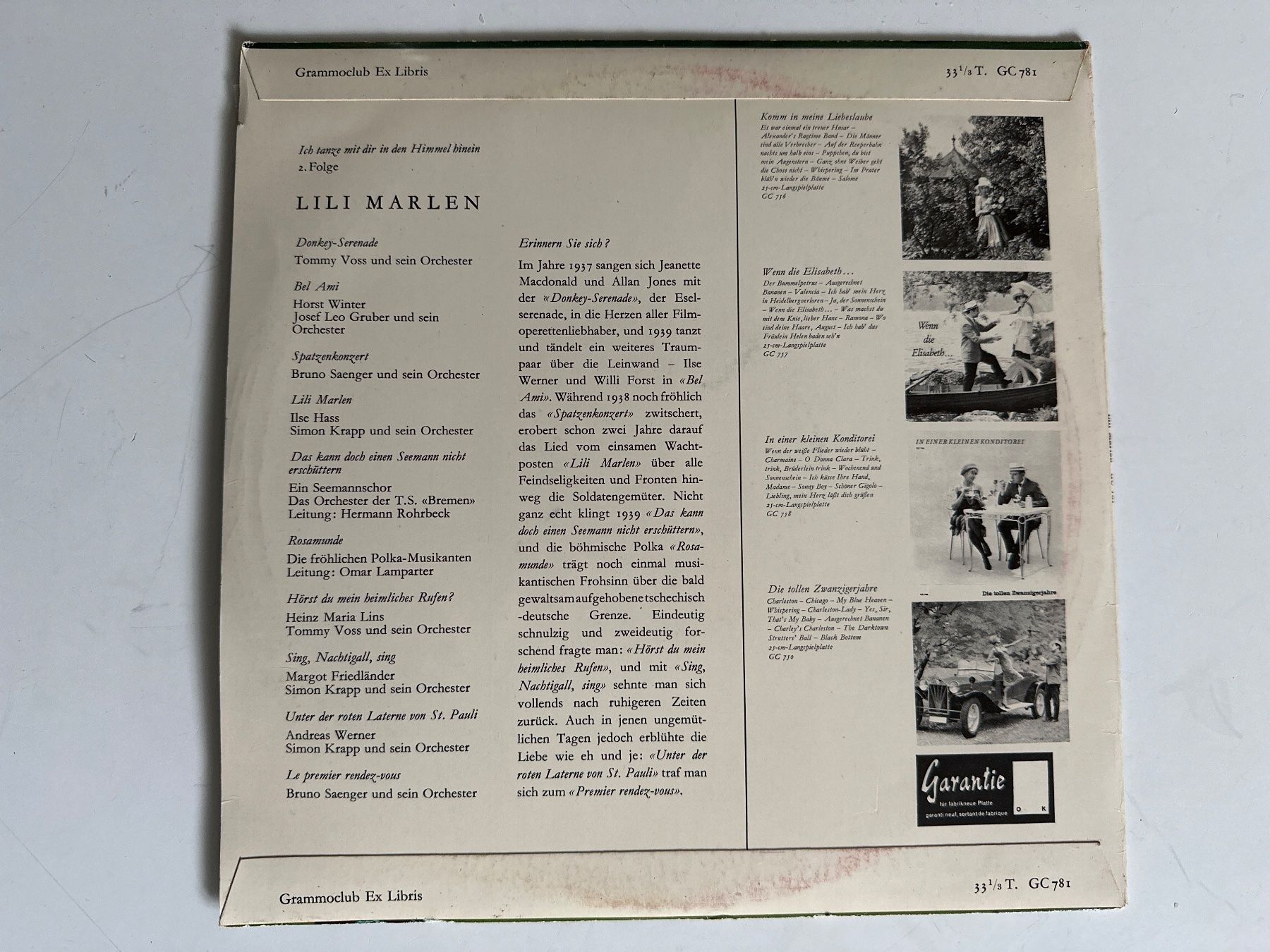 Dischi in vinile: Lili Marlen – Usato da Zürich venduto da Chaeffeler 1