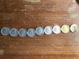 5 Rappen zwischen 1949 und 18982 mit Lücken