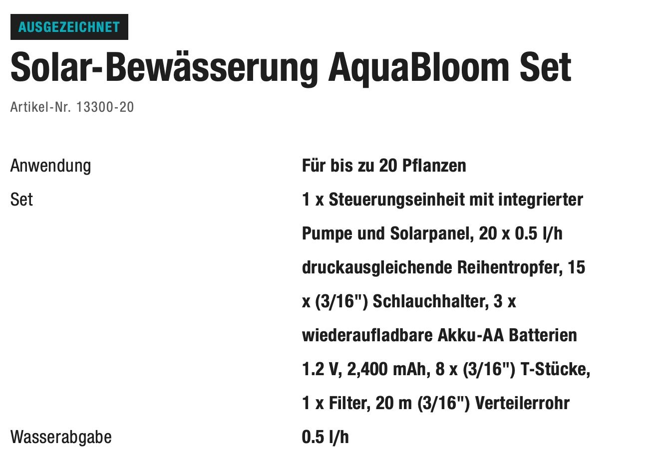 Gardena Pompe & Parti di ricambio: GARDENA AquaBloom Set - Ferienbewässerungsset – Usato da Wädenswil venduto da dieni999 1
