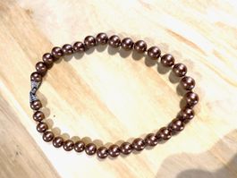 Perlenkette , Keramik/Glas mit schmuckem Verschluss.✨🎁