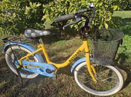 Vélo d'enfant 18"  "vintage" avec corbeille avant  REVISE