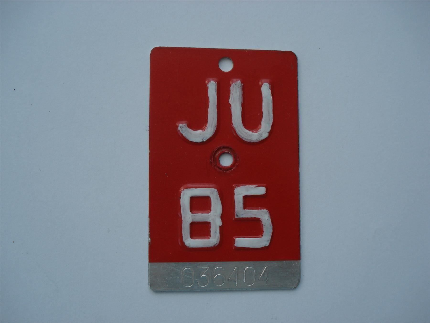 Insegne: Velonummer JU 1985 – Usato da Root venduto da vil_k76z