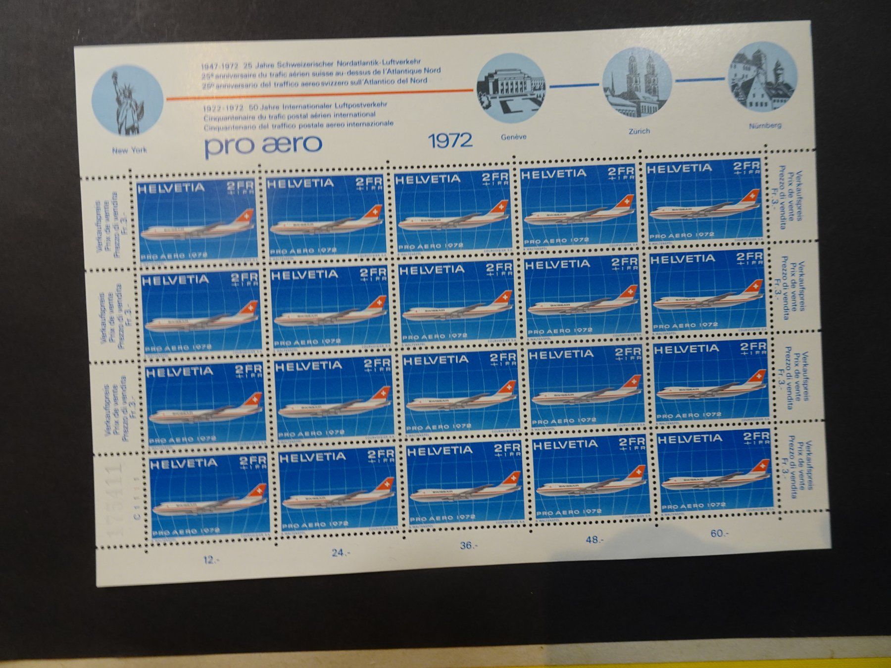 Tutti i francobolli: 1972, PRO AERO BOGEN; POSTFRISCH – Nuovo (secondo la descrizione) da Eschenbach SG venduto da eDaisy