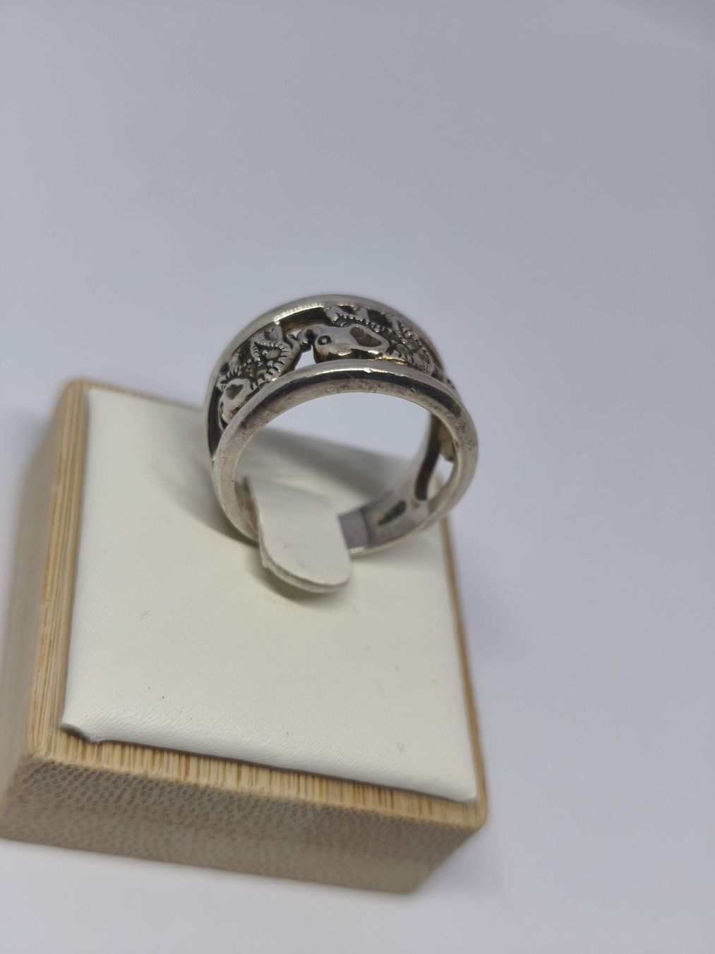 Anelli: Silber Ring Elefanten 925 Silber mit Markasiten Grösse 56 – Usato da St. Gallen venduto da GIULESGG 3