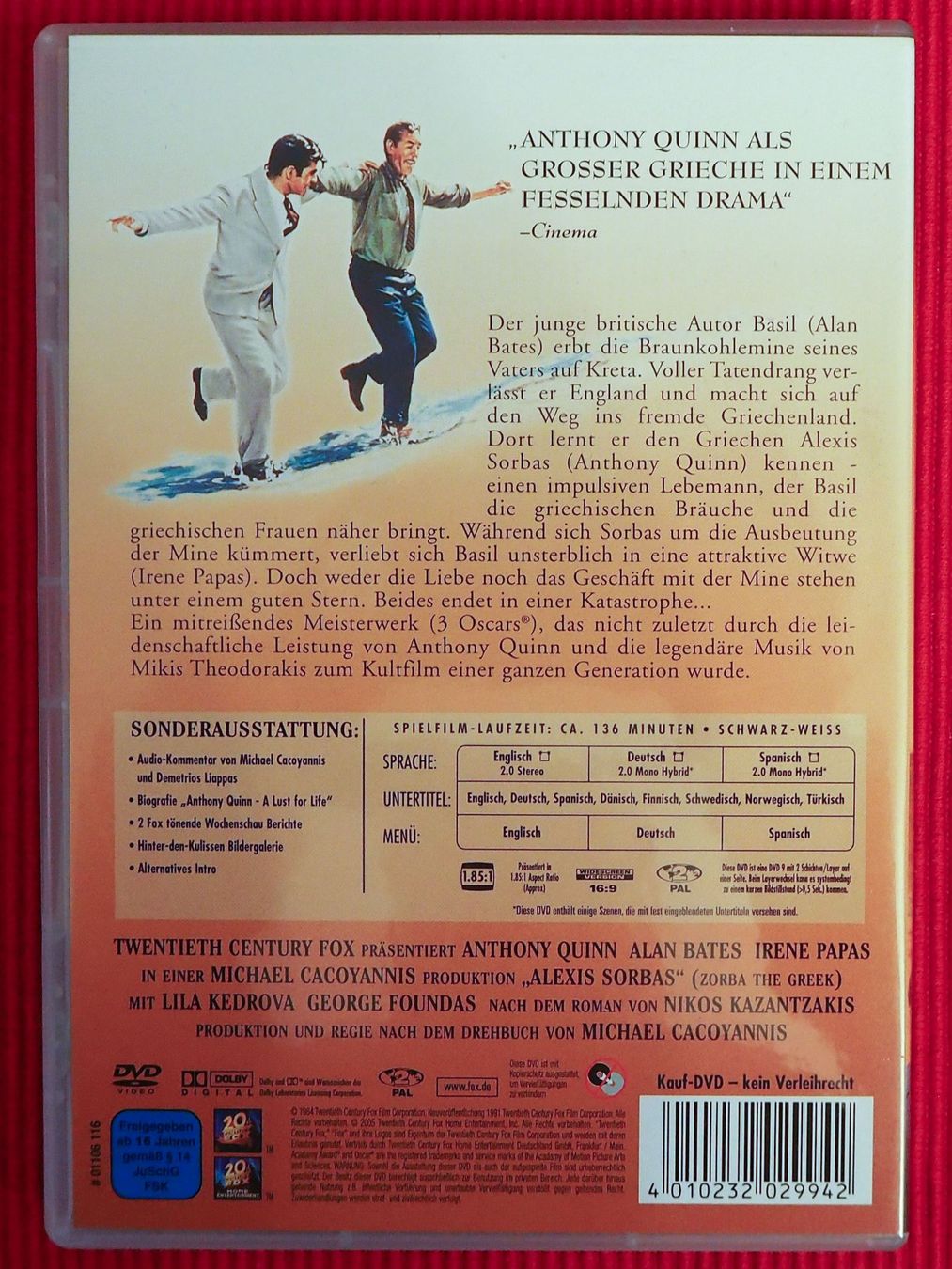 Tutti i DVDs: Alexis Sorbas / Anthony Quinn – Usato da Chur venduto da dluli 1
