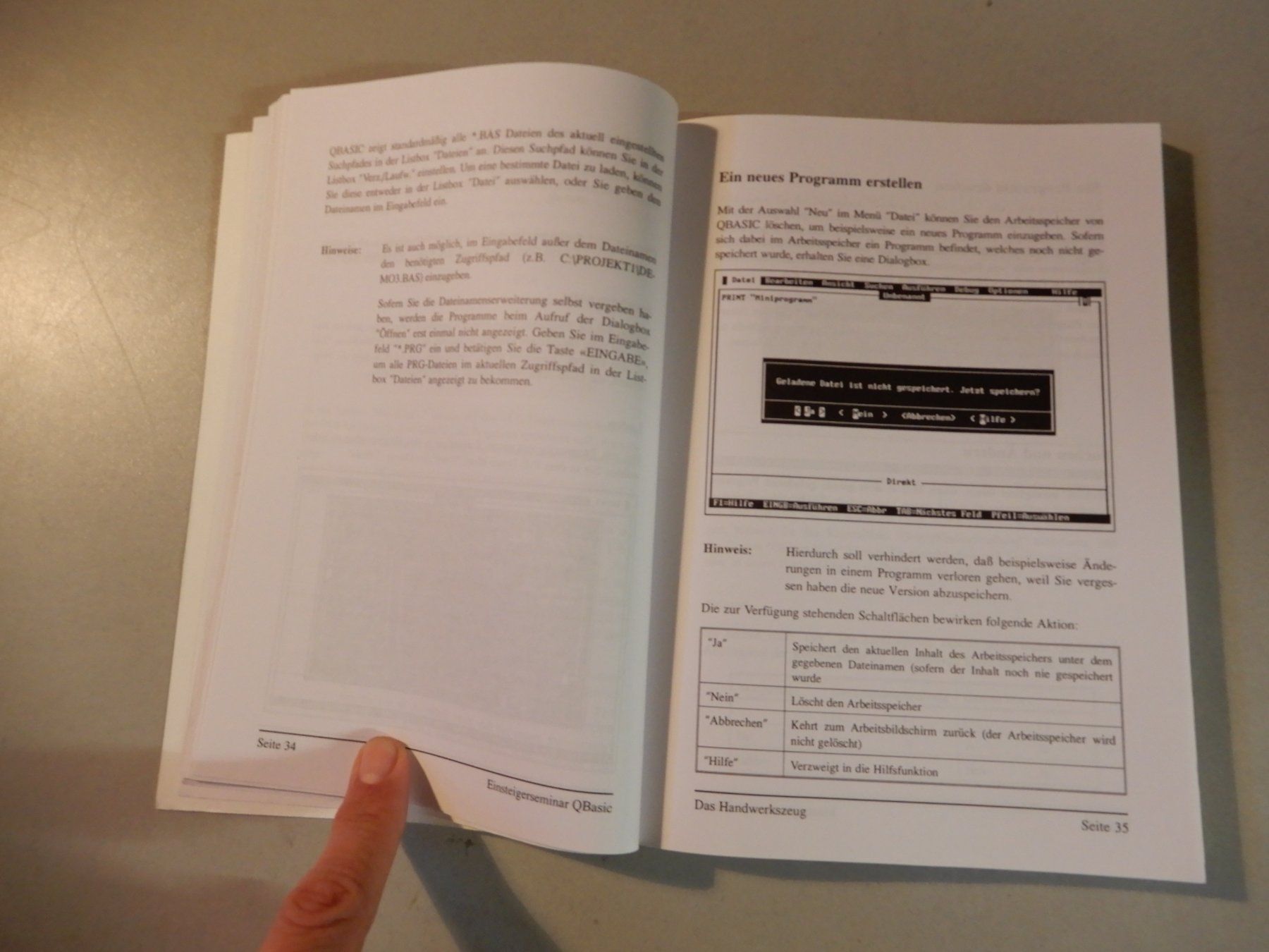 Libri: QBASIC Einsteigerseminar, Programmierung lernen Buch – Usato da Erstfeld venduto da Mario_boe0 6