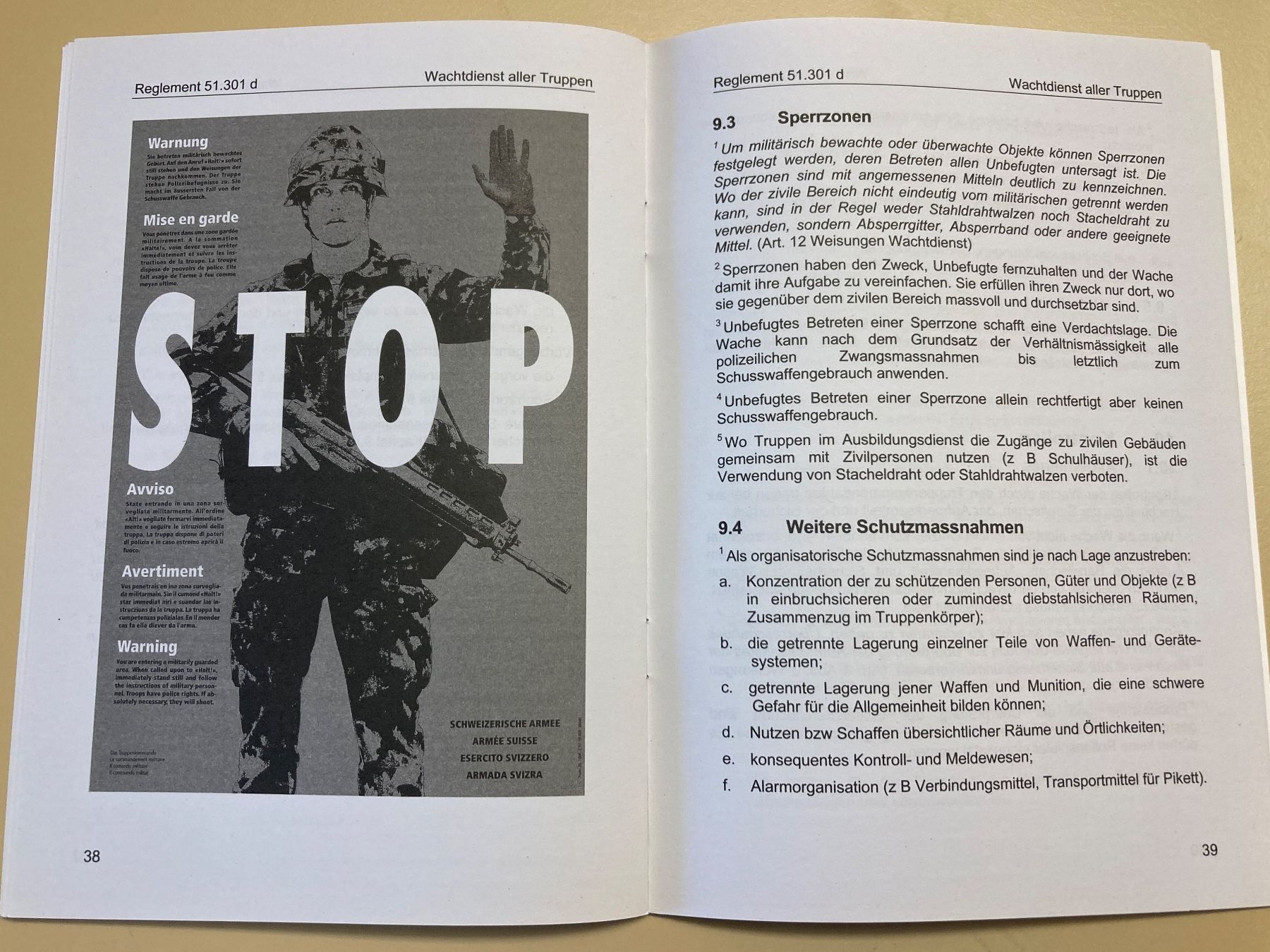 Libri: 3 Reglemente: Wachtdienst - Schweizer Armee – Usato da Brütten venduto da Hst1 4