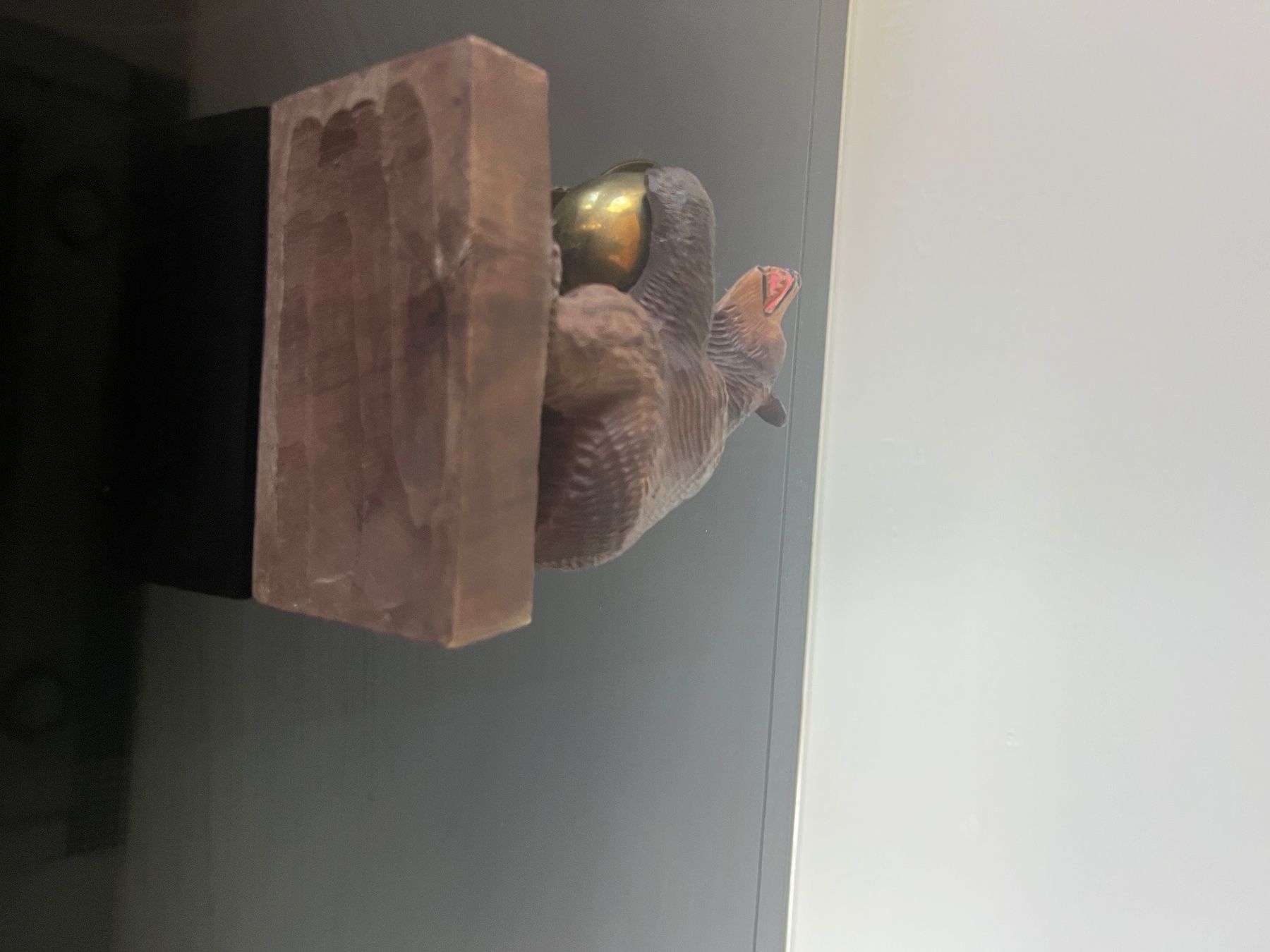 Statuette: Brienzer BÄR geschnitzt mit Kupferschale – Usato da Saanen venduto da SoniaMichaela 8