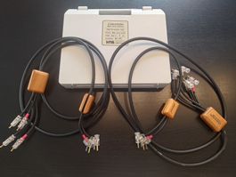 HMS Concertato Single Bi-Wire Kabel mit WBT-Stecker 2 x 2m