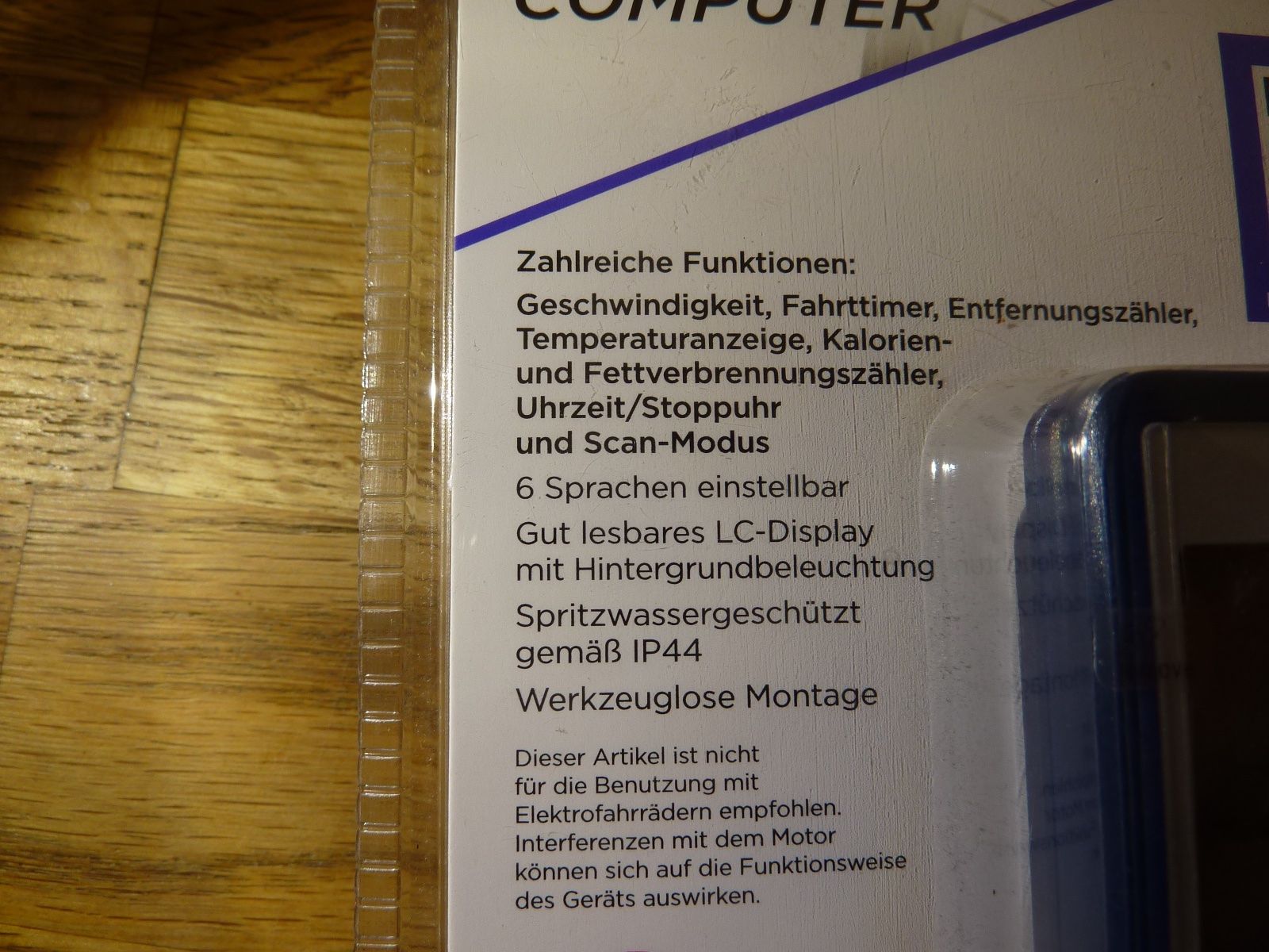 Pezzi di ricambio: NEUER Crivit Fahrrad Computer ungeöffnet – Nuovo e nell'imballaggio originale da Hochfelden venduto da swissice 4