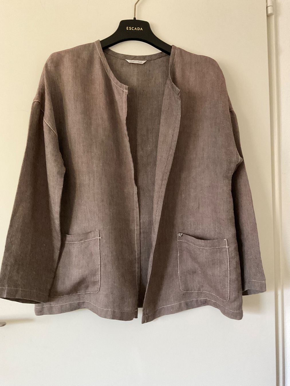 Max Mara Jacken: MAX MARA 100% Leinen oversize Jacke Gr 38 braun – Gebraucht aus Urdorf von alda02 1