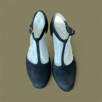 Clarks Schwarze Wildlederschuhe für Damen (gepolsterte Sohle