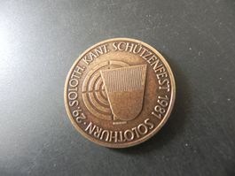 Medaille 500 Jahre Solothurn in Eidgenossenschaft 1981