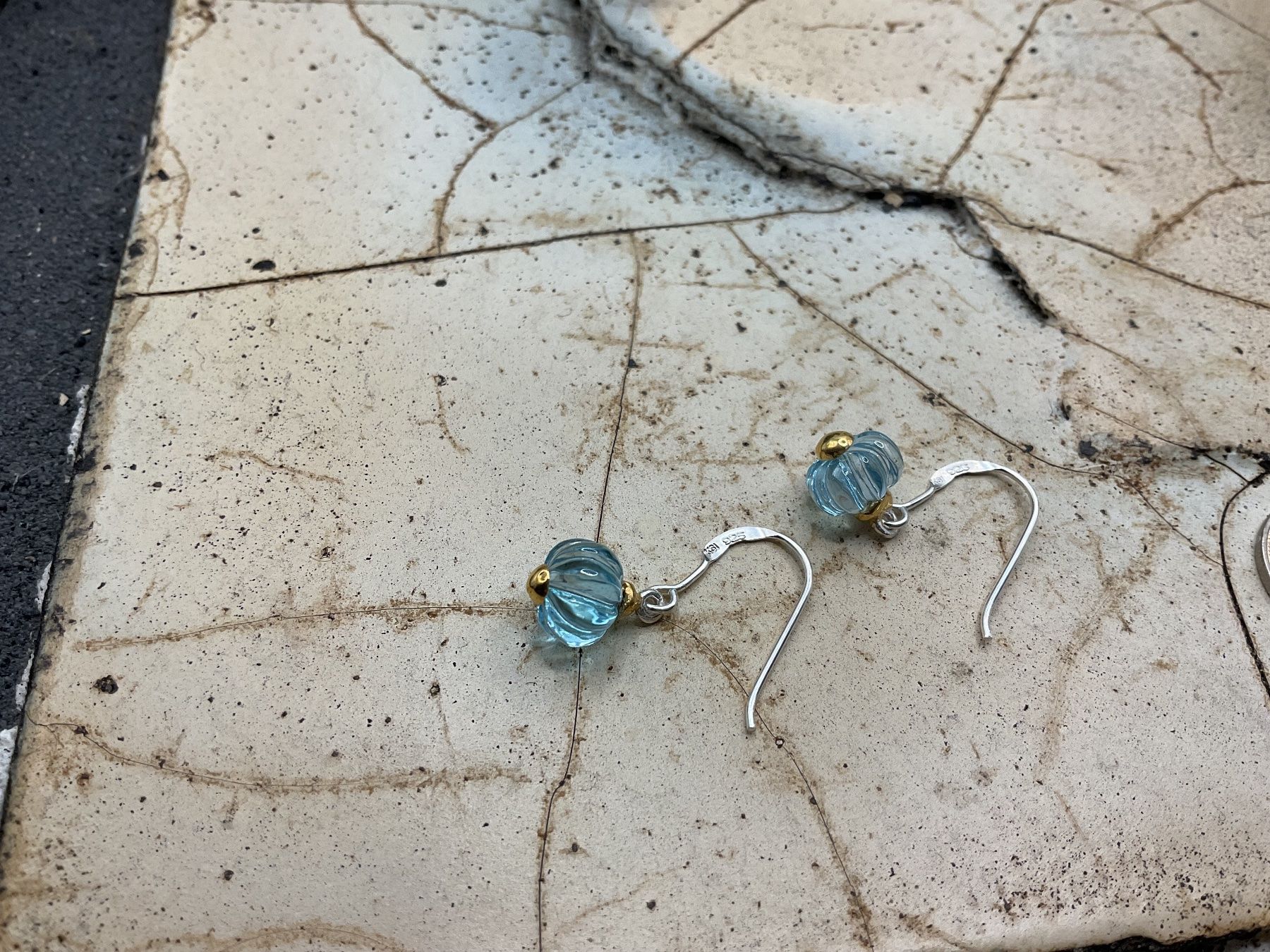Orecchini pendenti & Orecchini a lobo: Ohrringe Sterlingsilber, blauer Topas – Nuovo (secondo la descrizione) da Luzern venduto da S.Kern01 2
