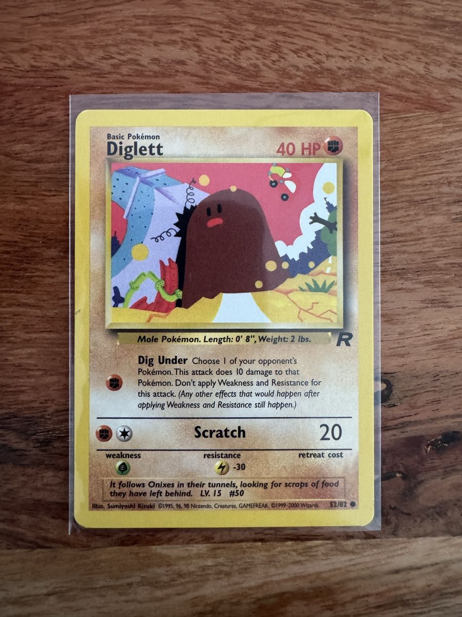 Pokémon Carte collezionabili: Diglett - Team Rocket WOTC 1999 - 52/82 – Usato da Zürich venduto da mbu_z9ch