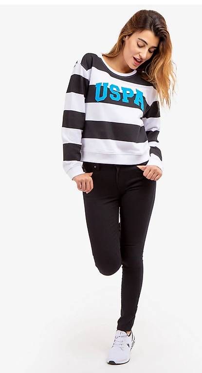 US Polo Maglioni & Felpe: Long Sleeve Cropped Stripe Pullover U.S Polo – Nuovo e nell'imballaggio originale da Zürich venduto da ser_26bt 1