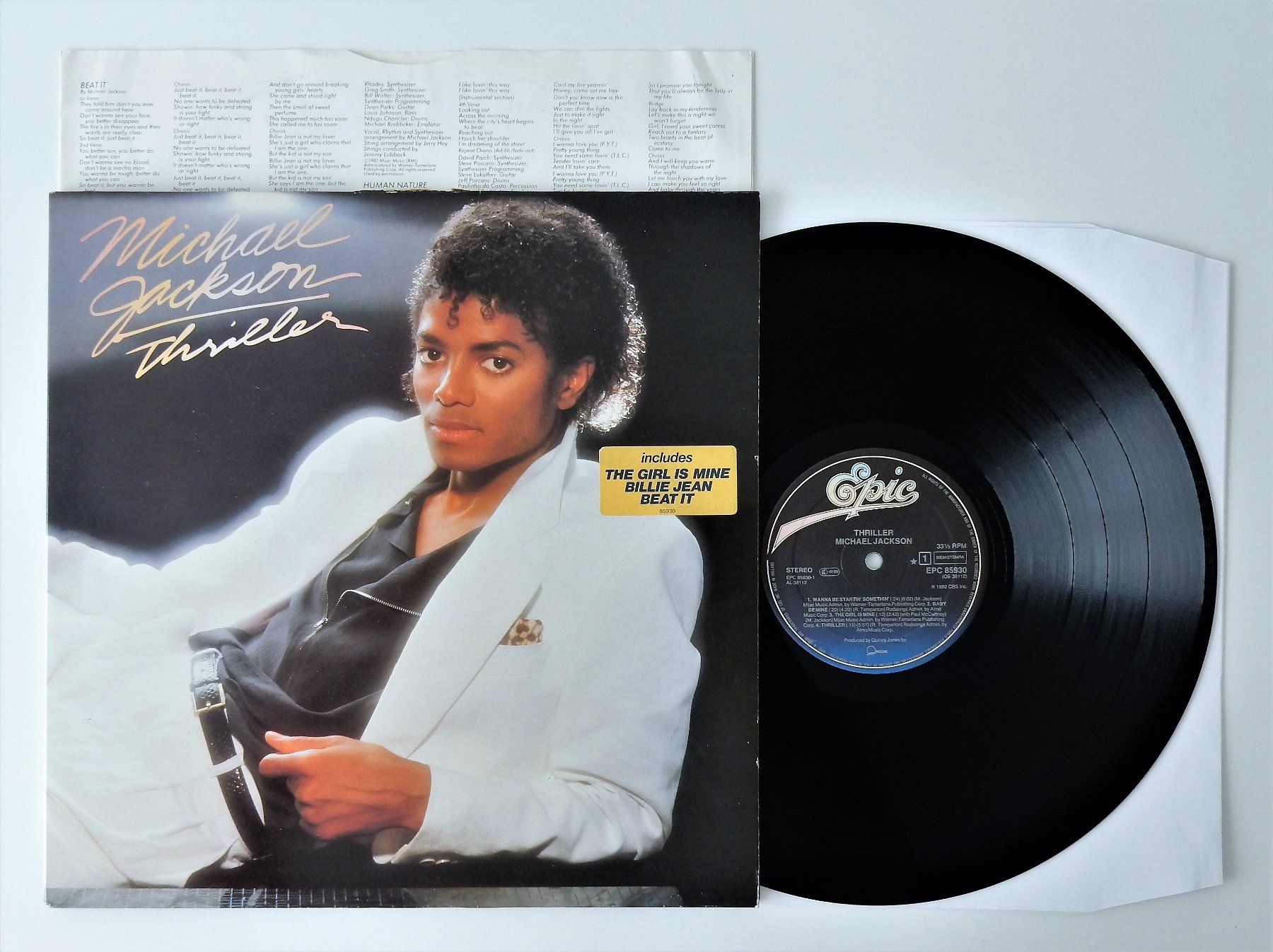 Schallplatten: LP Vinyl - Michael Jackson - Thriller - von 1982 – Gebraucht aus Alpnach Dorf von