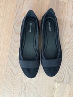 Schwarze Ballerinas, wie neu, Gr. 37