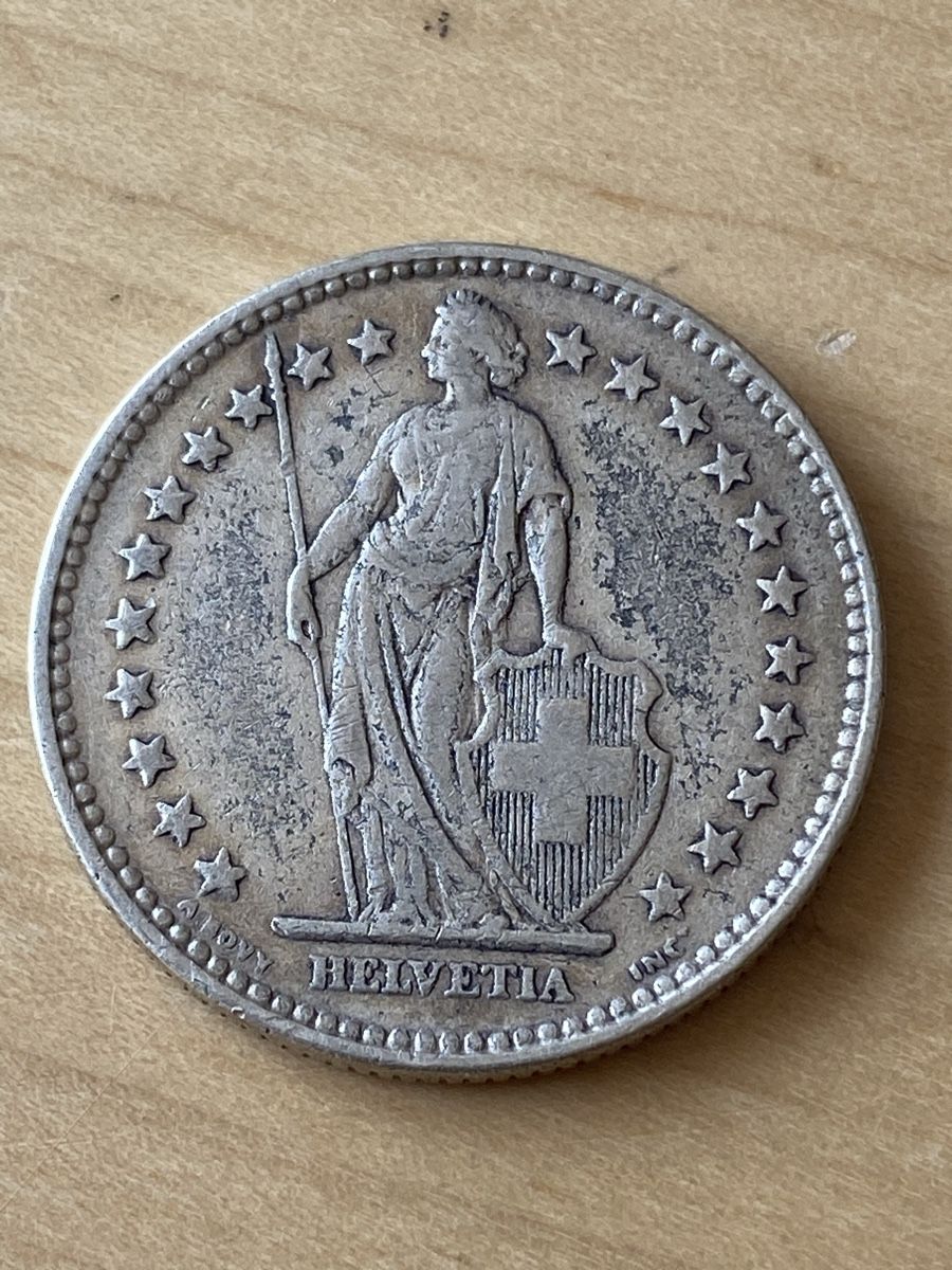 Tutti le monete: Zwei mal 2Fr Silber 1920 – Usato da Mosnang venduto da Goldwasser 5